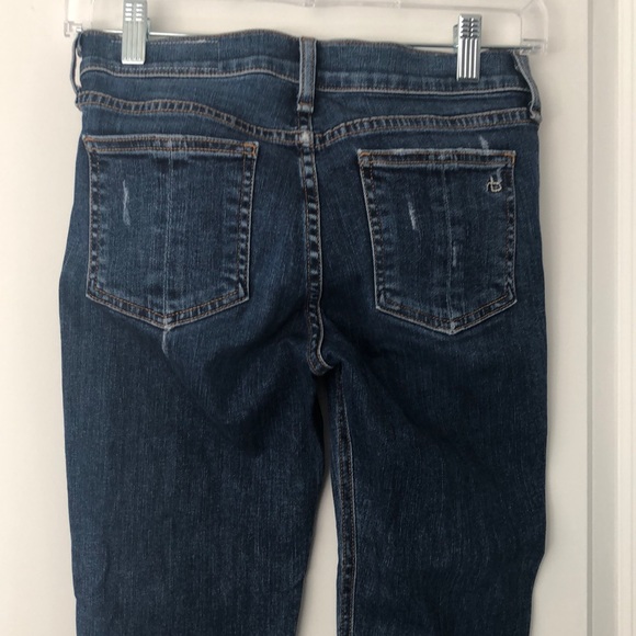Rag and Bone Distressed Skinny Jeans - Picture 5 of 9